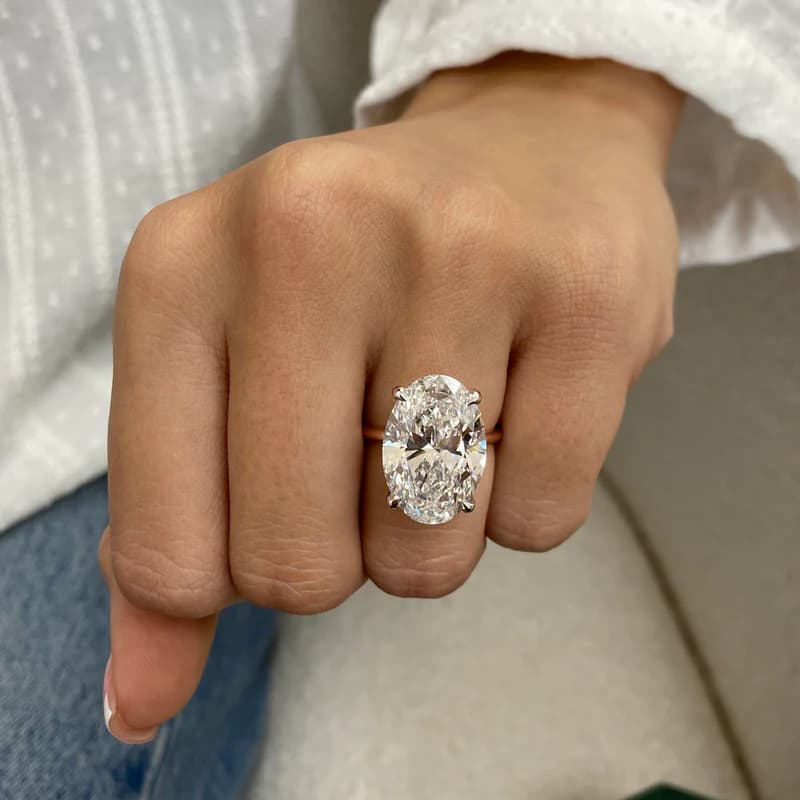 Nikas Engagement Ring 10.20 Carat Rose Gold