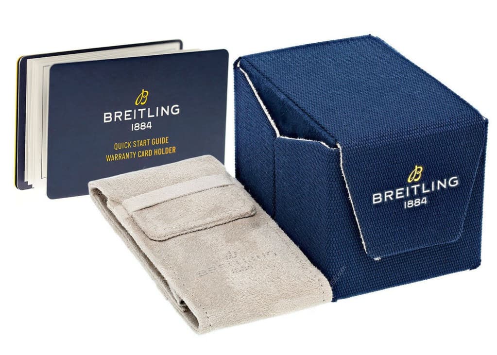 BREITLING Super AVI B04 Tribute to Vought F4U Corsair Chronograph 46MM Blue Dial Leather Men's Watch AB04451A1C1X1 alternate view