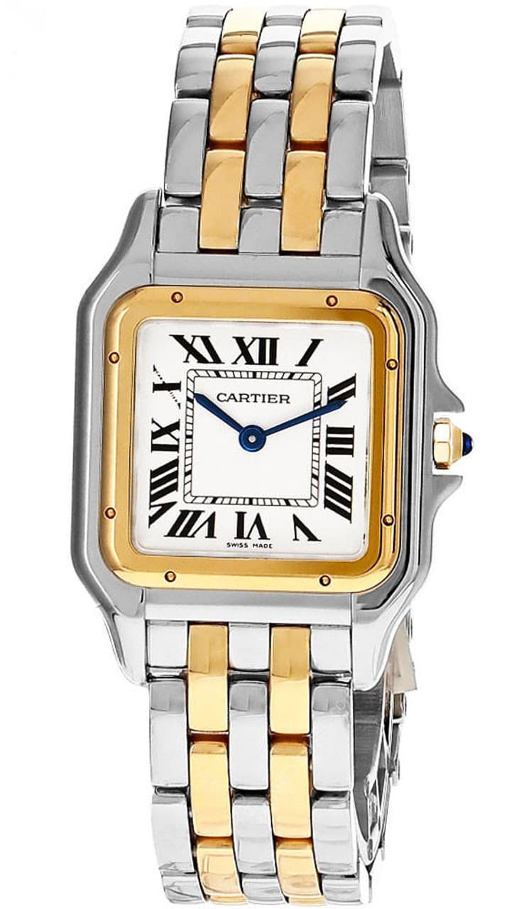 CARTIER Panthere de Cartier 36.5 MM 18K Yellow Gold Bezel Women's Watch W2PN0007