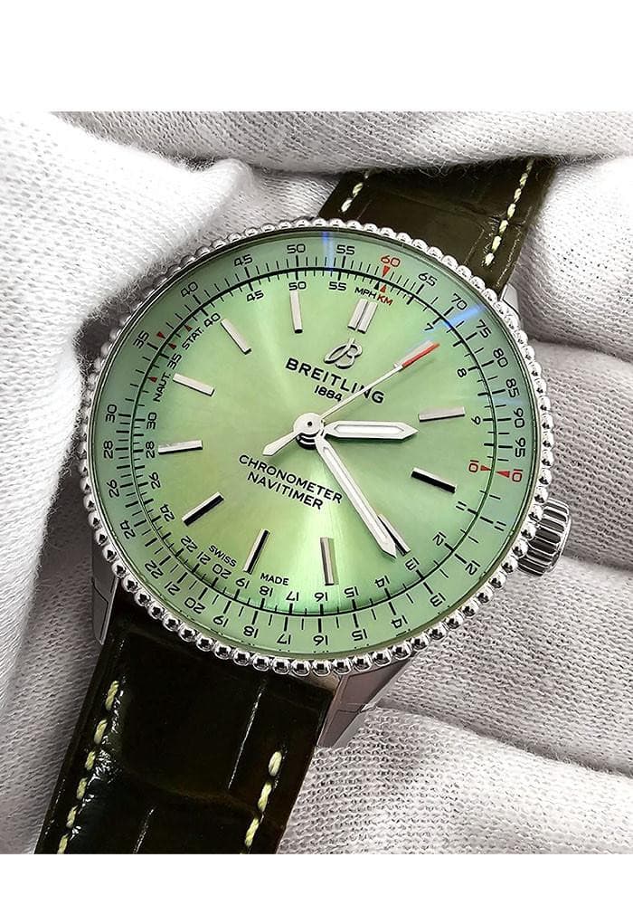 BREITLING Navitimer Automatic 36MM Green Dial Unisex Watch
